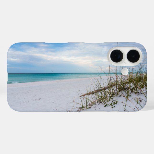 Sea Oats And White Sand Beach Morning iPhone Case (Back (Horizontal))