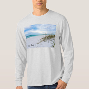Sea Oats And White Sand Beach Morning Long Sleeve T-Shirt