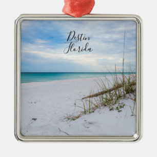 Sea Oats And White Sand Beach Morning Ornament