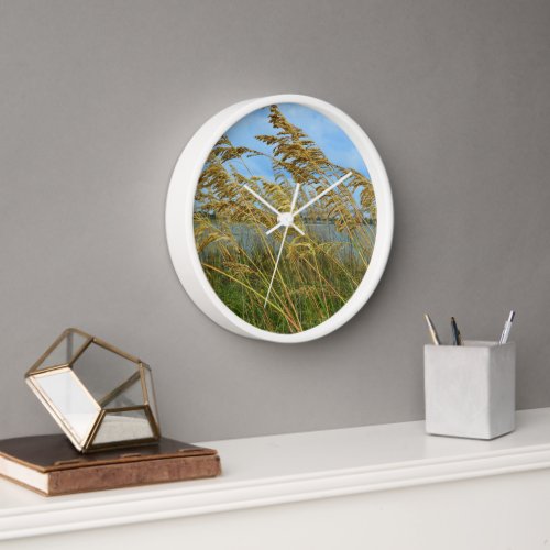 Sea Oats Beach Theme Clock