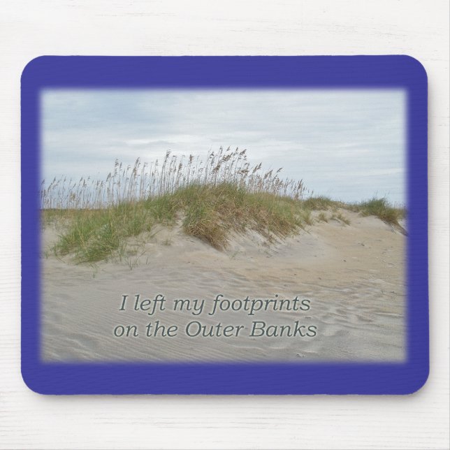 Sea Oats on Sand Dune Outer Banks NC Mouse Pad (Front)