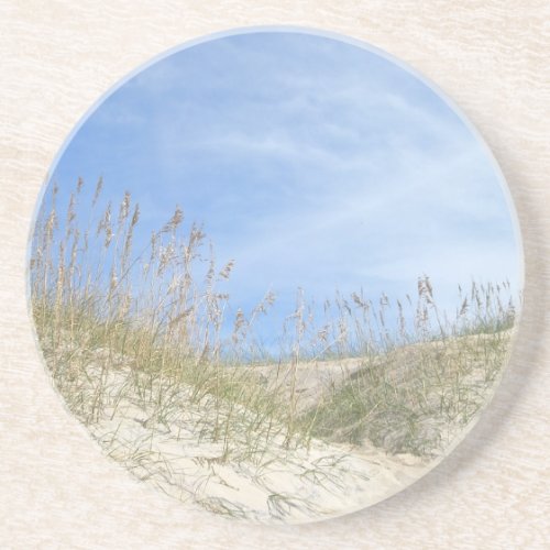 Sea Oats Outer Banks NC Series Sandstone Coaster