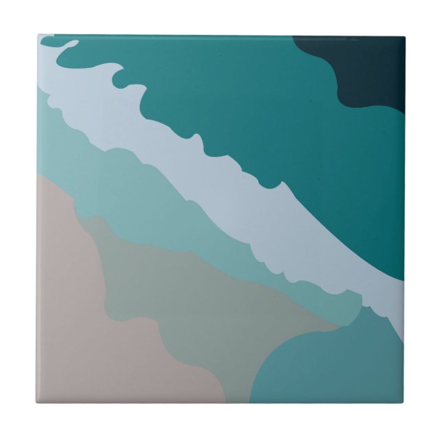 Sea Ocean Beach     Ceramic Tile (Front)
