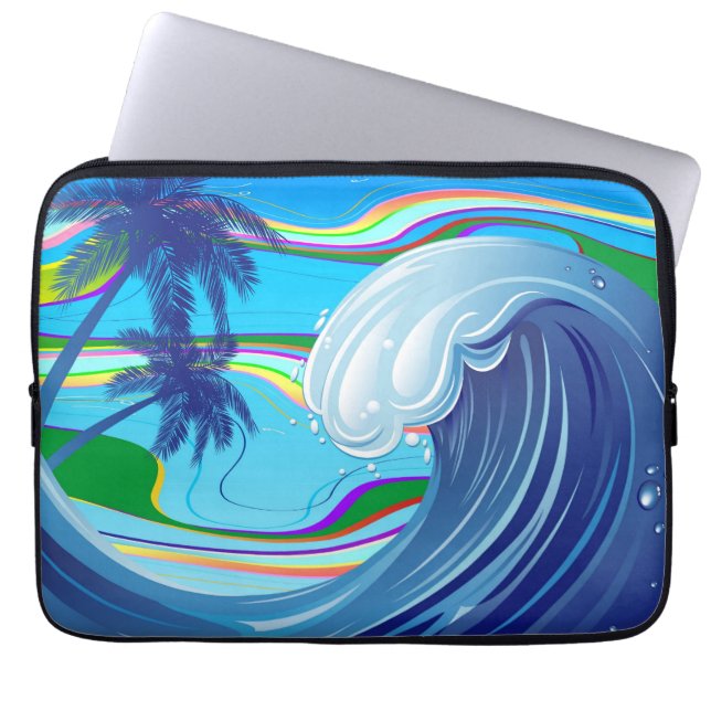 Sea Ocean big Wave Water  Laptop Sleeve (Front)