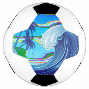 Sea Ocean big Wave Water Soccer Ball