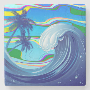Sea Ocean big Wave Water Stone Coaster