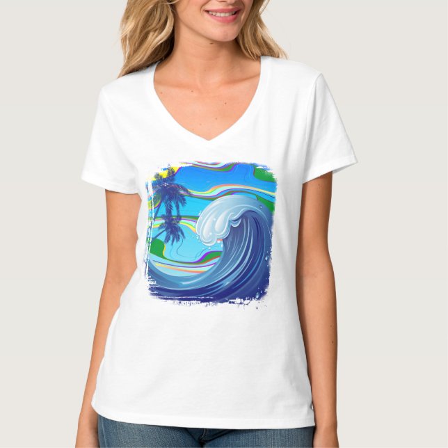 Sea Ocean big Wave Water  T-Shirt (Front)