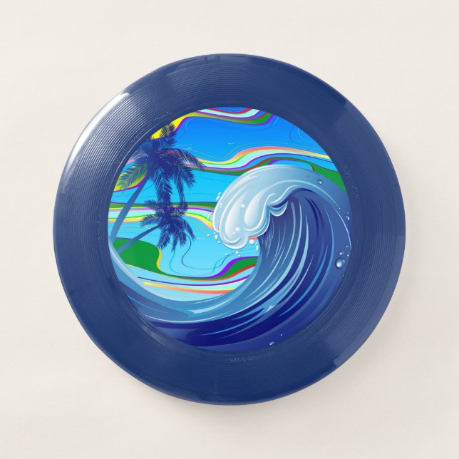 Sea Ocean big Wave Water  Wham-O Frisbee (Front)