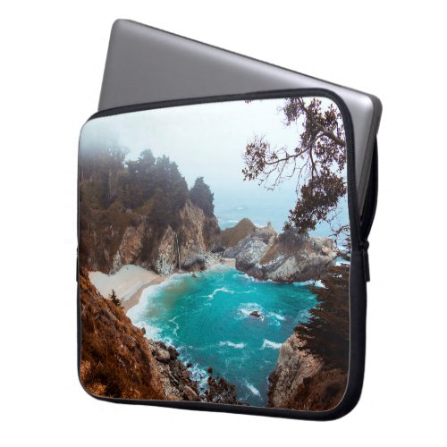 sea ocean blue laptop sleeve