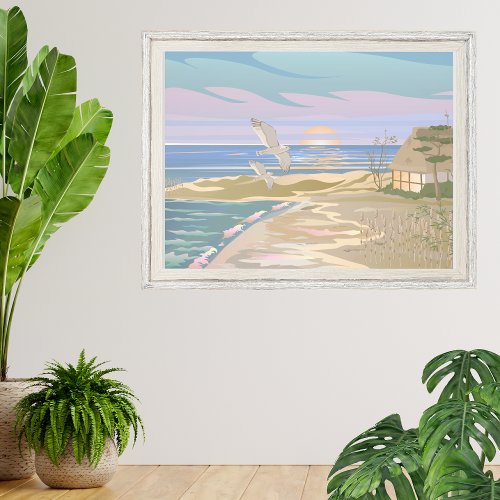 Sea Ocean Coastal Beach Art Photo Print