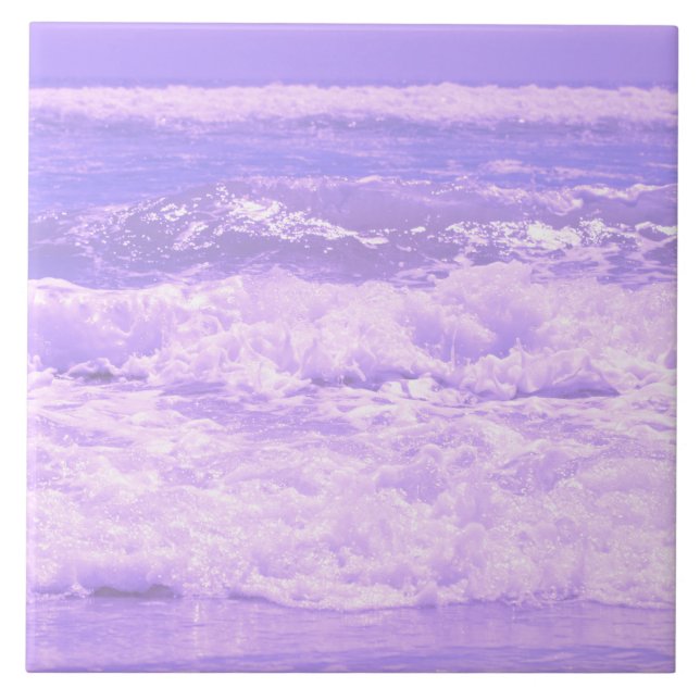 Sea Ocean Nature Waves Foam Water Ceramic Tile (Front)