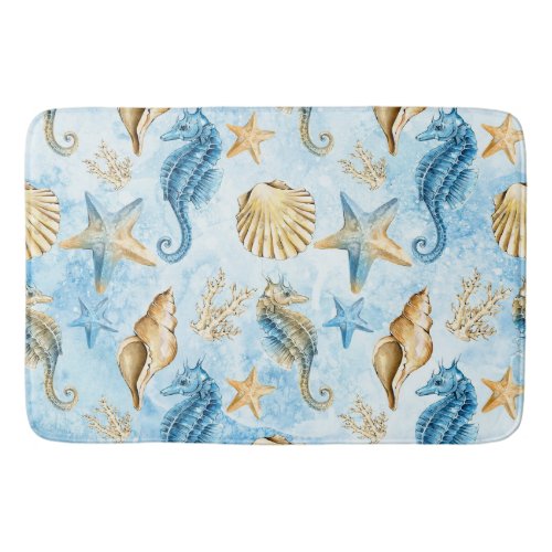 Sea  ocean pattern bath mat