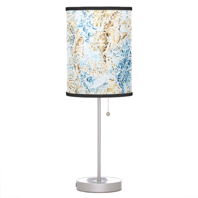 Sea & ocean pattern table lamp (Left)