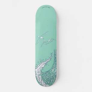 Sea Ocean Skateboard Deck – Coastal Wave Graphic