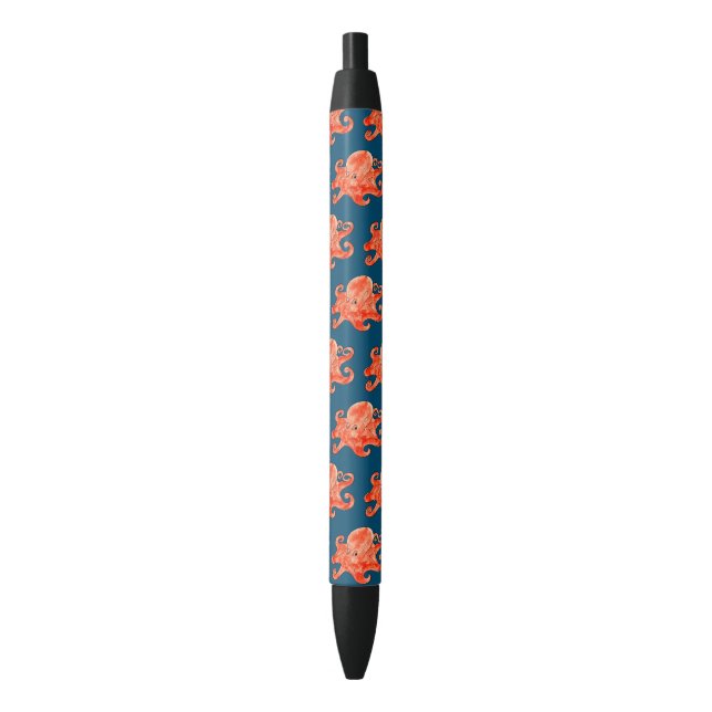 sea octopus pattern pen (Front Vertical)
