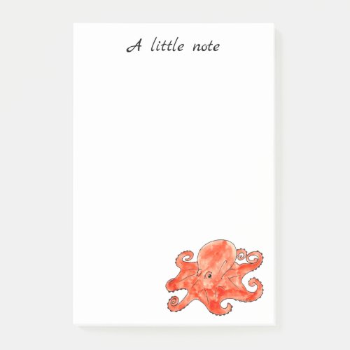 sea octopus post_it notes