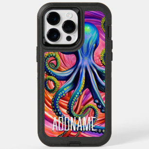 Sea Octopus with Personalized Name OtterBox iPhone 14 Pro Max Case