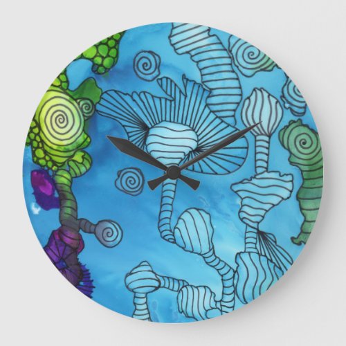Sea Odyssey Round Clock