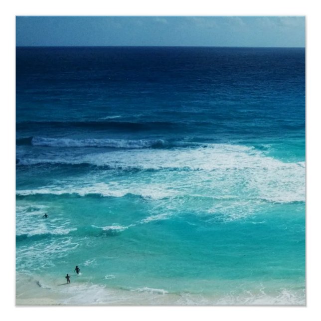 Sea of Cancun Mexico Poster (Front)