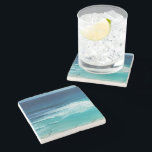 Sea of Cancun Mexico Stone Coaster<br><div class="desc">Sea of Cancun Mexico</div>