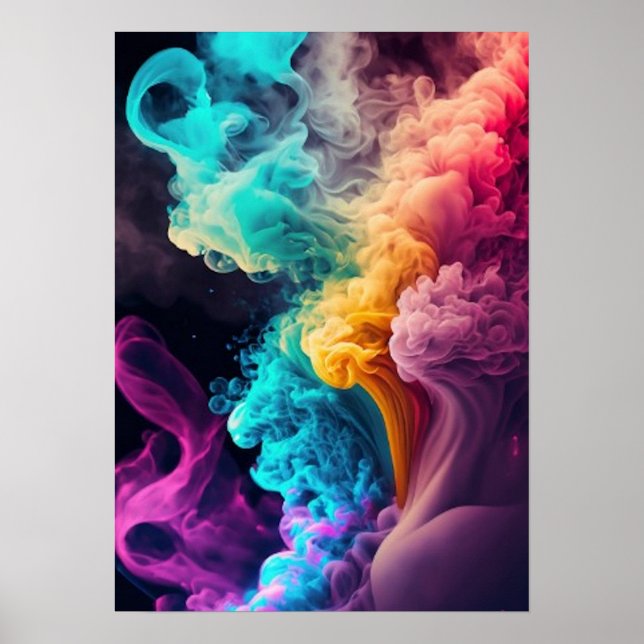 Sea of Colorful Smoke  Poster (Front)