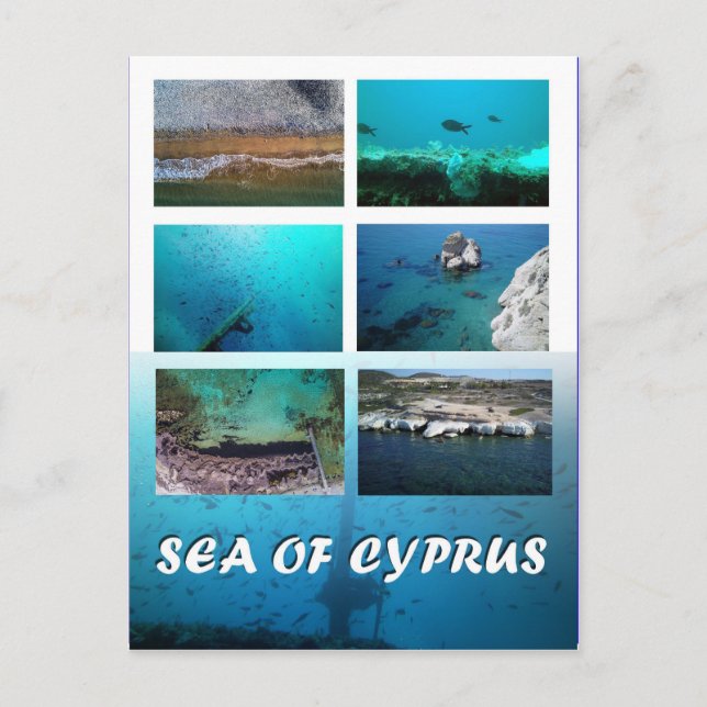 Sea of Cyprus postcard (Front)