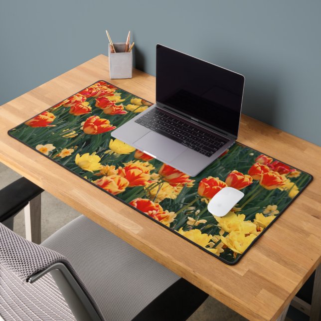 Sea of Firey Flowers  Desk Mat (Office 2)