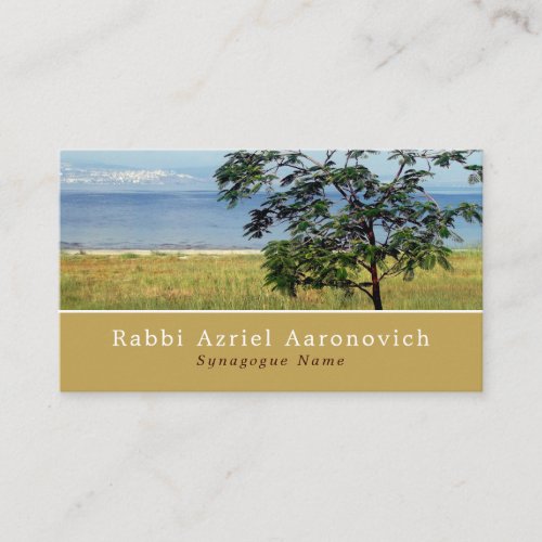 Sea of Galilee Israel Judaism Religious Business Card