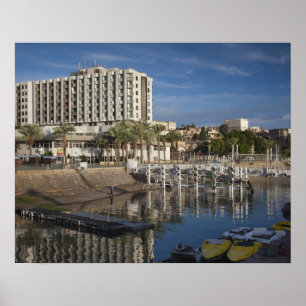 Sea of Galilee-Lake Tiberias waterfront, dawn Poster