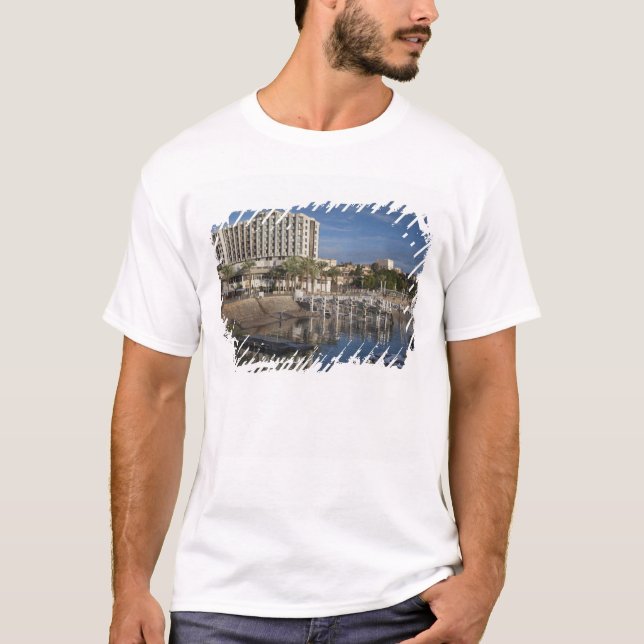 Sea of Galilee-Lake Tiberias waterfront, dawn T-Shirt (Front)