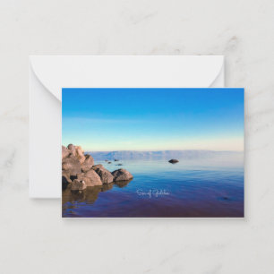 Sea of Galilee, Note Card