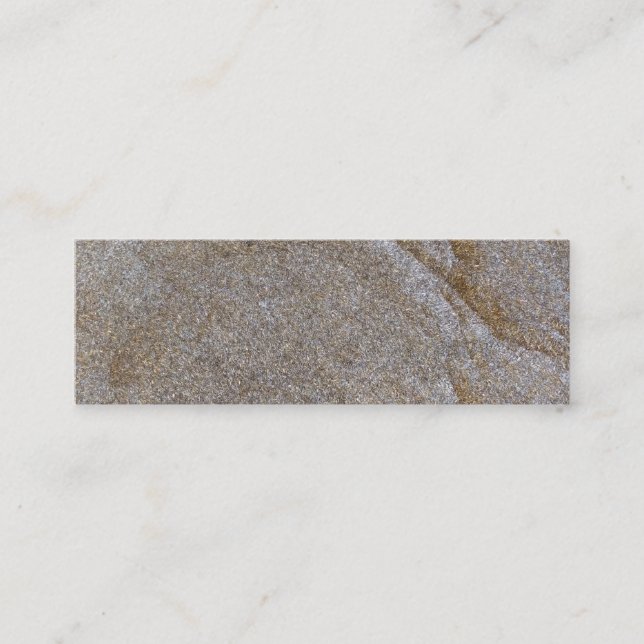 sea of golden brass metal chips mini business card (Front)