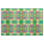Sea of Green With Cubist Abstract Junks Fabric