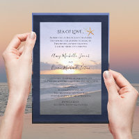 Sea of Love | Beach Sunset Starfish Wedding 