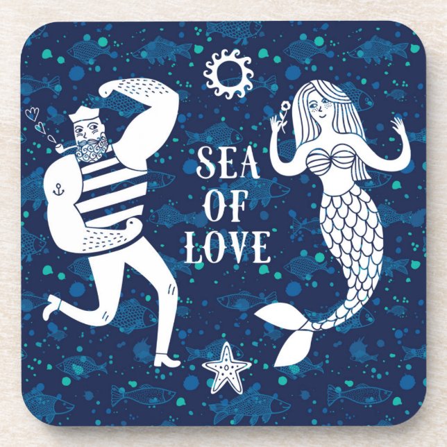 Sea Of Love Poster Drink Coaster (Front)