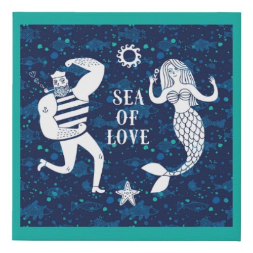 Sea Of Love Poster Faux Canvas Print