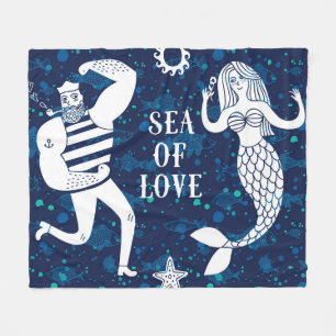 Sea Of Love Poster Fleece Blanket