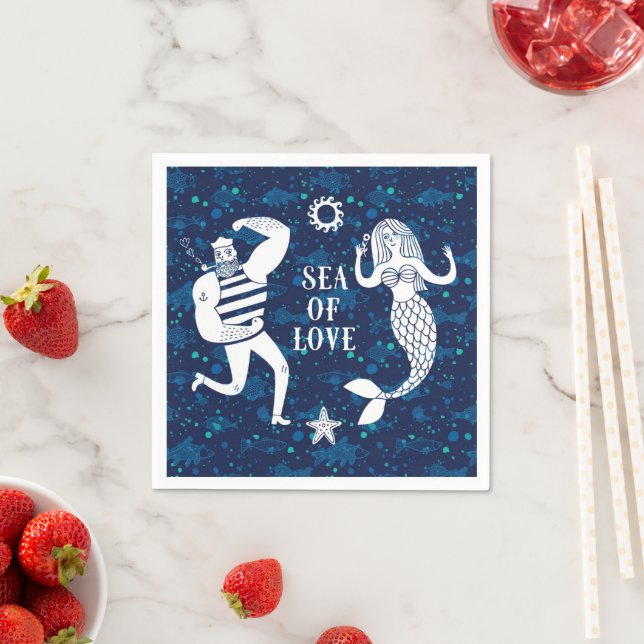 Sea Of Love Poster Napkins (Insitu)