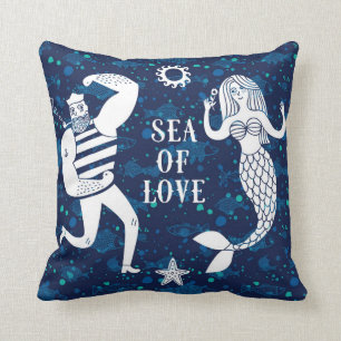 Sea Of Love Poster Throw Pillow