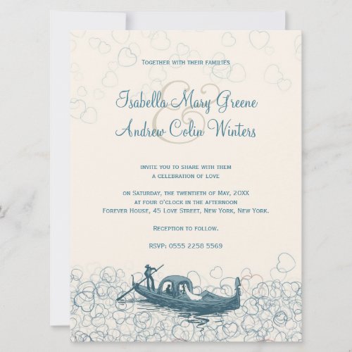 Sea of Love Wedding Invitation