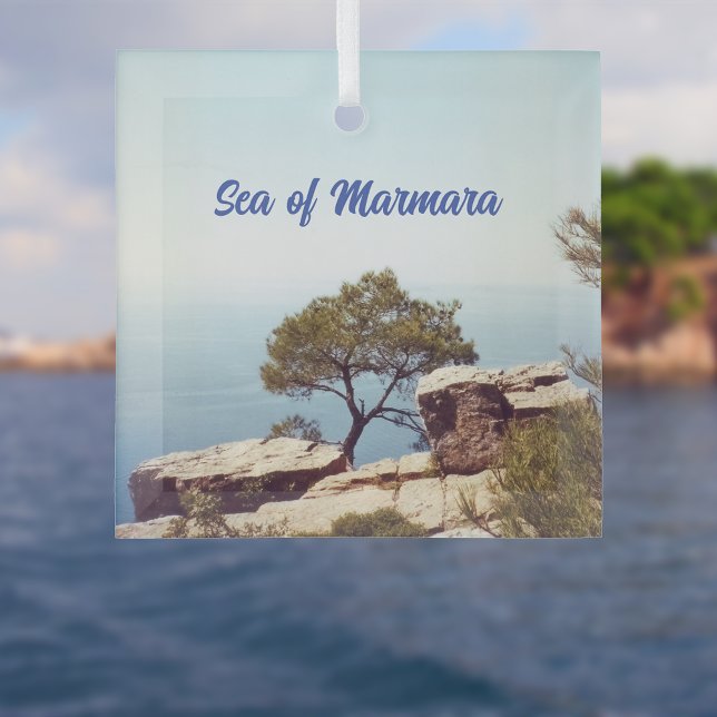 Sea of Marmara As Seen From Buyukada Glass Ornament (Creator Uploaded)