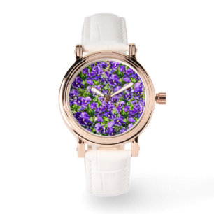 Sea of Serenity: The Beautiful Purple Pansy Field Watch