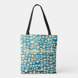 Sea of Shells -Blue Sea Personalized Tote Bag