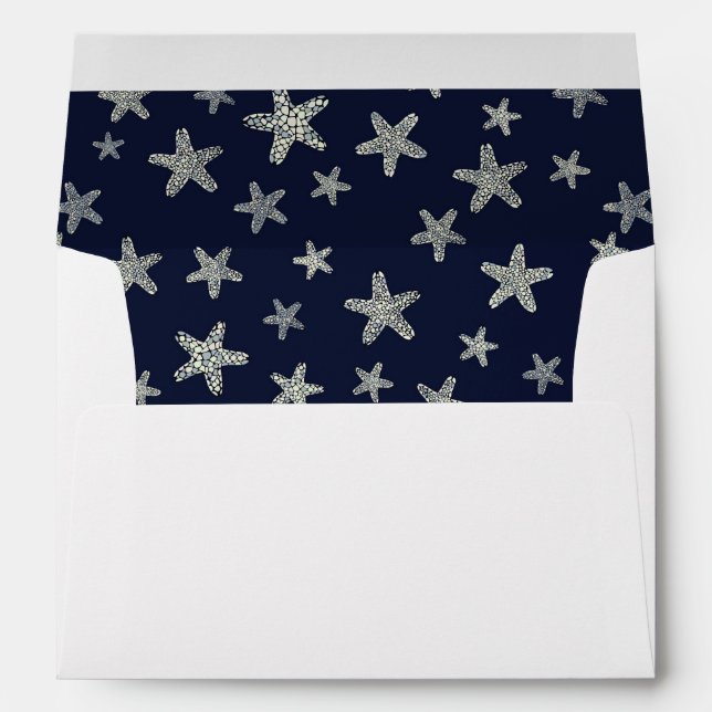 Sea Of Starfish Pattern Envelope (Back (Bottom))
