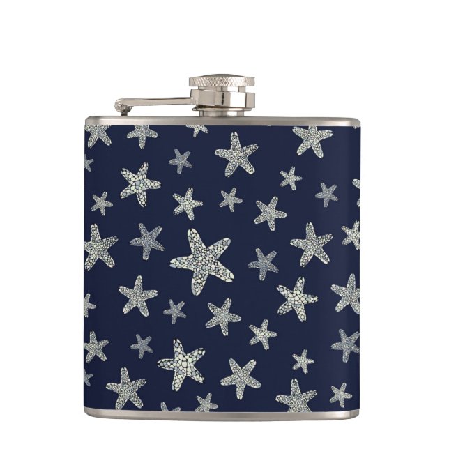 Sea Of Starfish Pattern Flask (Front)