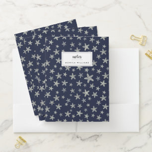 Sea Of Starfish Pattern Pocket Folder