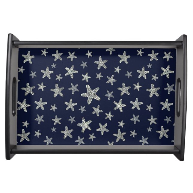 Sea Of Starfish Pattern Serving Tray (Front)