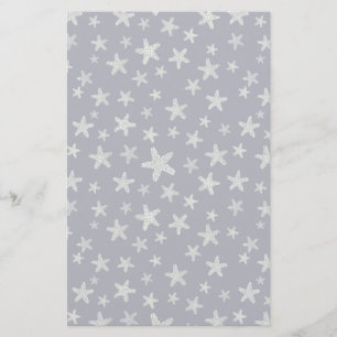 Sea Of Starfish Pattern Stationery