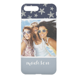 Sea Of Starfish Pattern Your Photo & Name iPhone 8 Plus/7 Plus Case