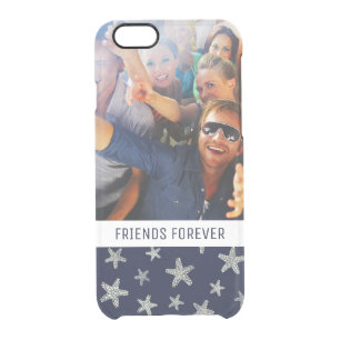 Sea Of Starfish Pattern Your Photo & Text Clear iPhone 6/6S Case